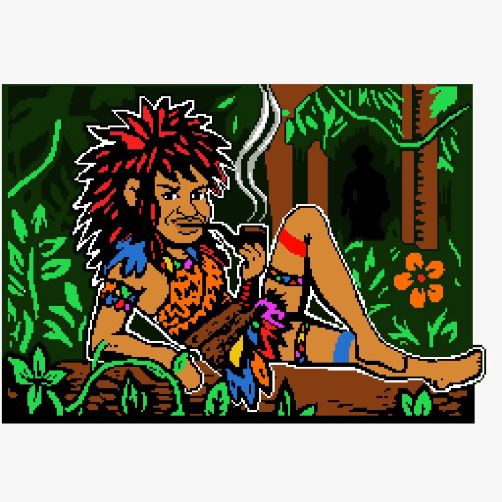 Indigenous portrait artwork placeholder 2
