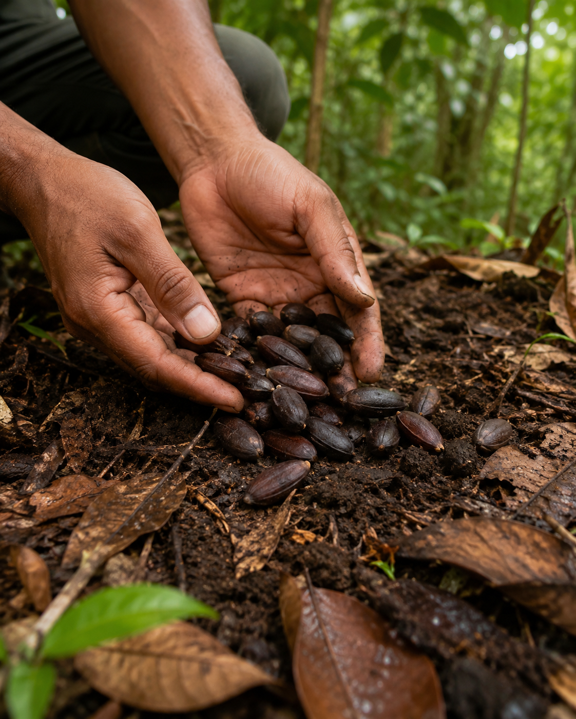 Native seedling prepared for rainforest restoration
